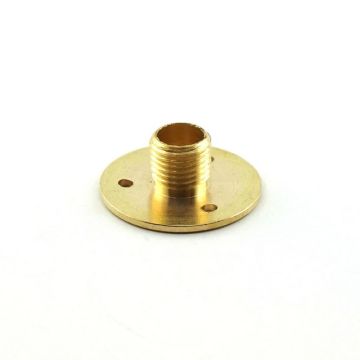 Scheibennippel messing roh D26 H10 Gew.L8.5 mm