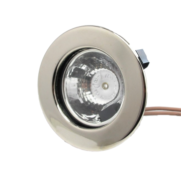 Niedervolt Einbauleuchte G4 max. 20W starr mit Glas vernickelt