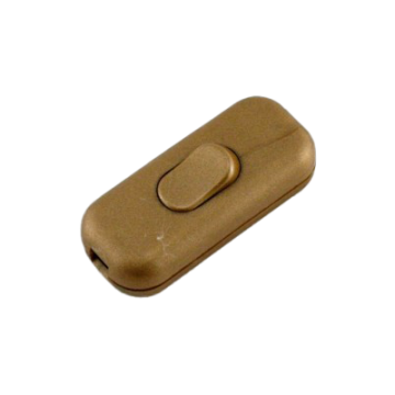 Wippzwischenschalter 2-polig gold