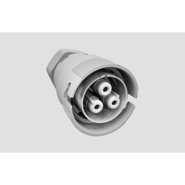 Schnellverbinder IP66/67 2P+T Buchsenteil grau