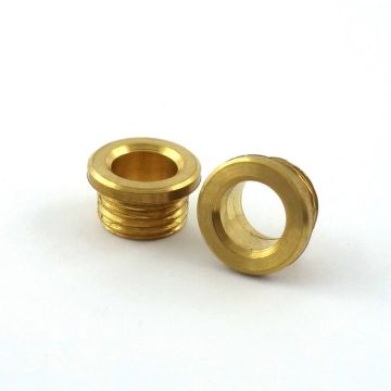 Trompetennippel Messing Gew.M10x1, Gew.lg.5 mm