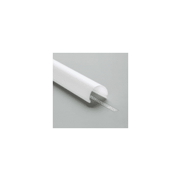 Abdeckung halbrund 30mm x 2m opal, rastend