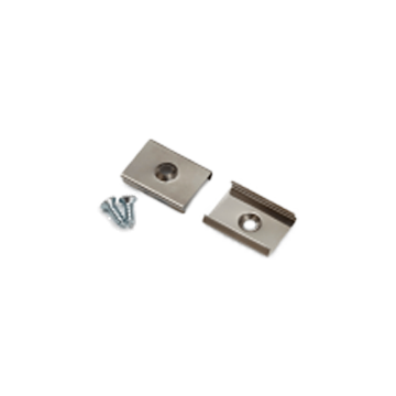 Satz Halteklammern 20mm glatt + Schrauben