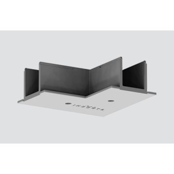 Einbauabdeckung für L-Verbinder weiss