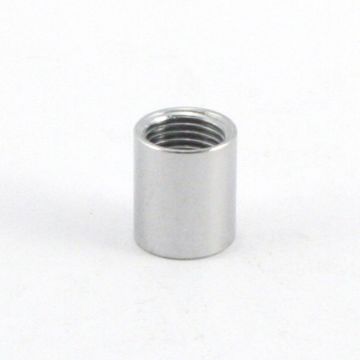 Tonnenmuffe Messing verchromt Gew.M10x1, Lg.14mm