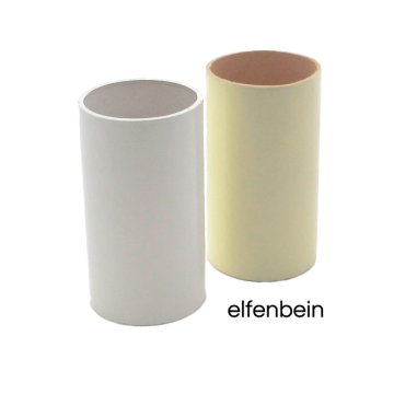 Kerzenhülse für E27-Fassung Lg. 80mm elfenbein glanz