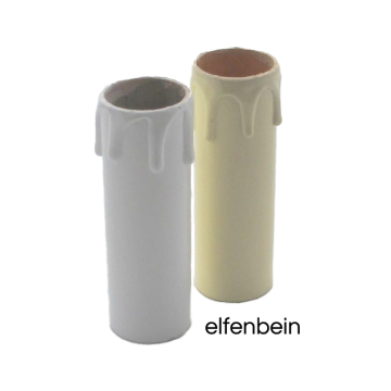 Kerzenhülse für E14-Fassung Lg.90mm elfenbein