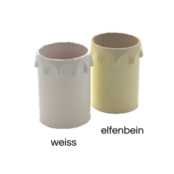 Kerzenhülse für E27-Fassung Lg.60mm elfenbein