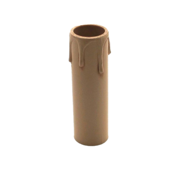 Kerzenhülse für E14-Kerzenfassung Lg. 85mm antik