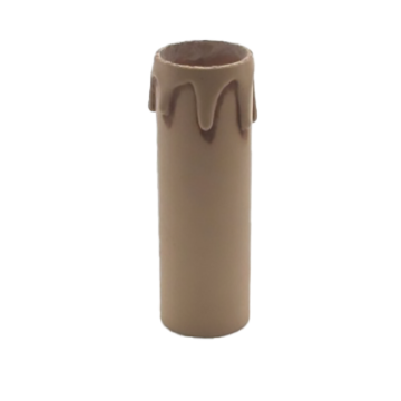 Kerzenhülse für E14-Fassung Lg.90mm antik.