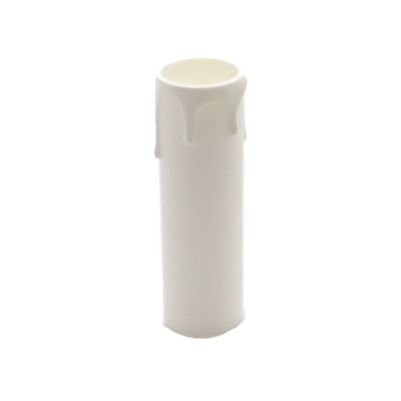 Kerzenhülse für E14-Kerzenfassung Lg. 85mm weiss