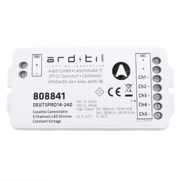 CASAMBI Lichtsteuerung PWM5 Dimmer programmierbar