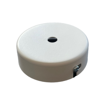 Baldachin D75H24 Eisen weiss mit Bügel
