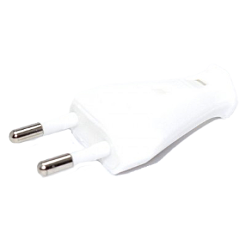 Eurostecker für Flachkabel 250V/2.5A steckbar weiss