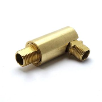 Messing-Gelenk Ø16mmx56mm 2xAG M10x1