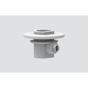Zugentlastung aussen m. Madenschraube für Adapter schwarz